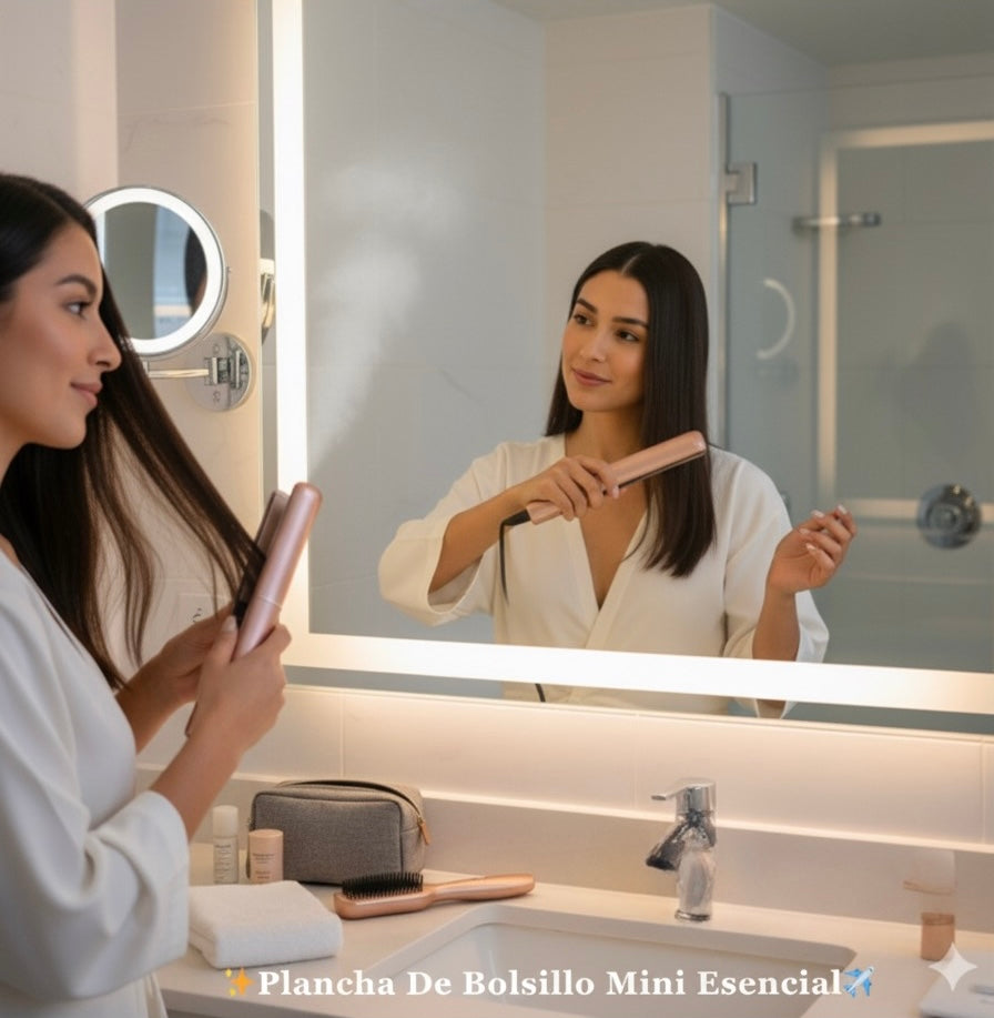 Plancha de Pelo Mini Liora™ | Ideal para Viajes y Bolso