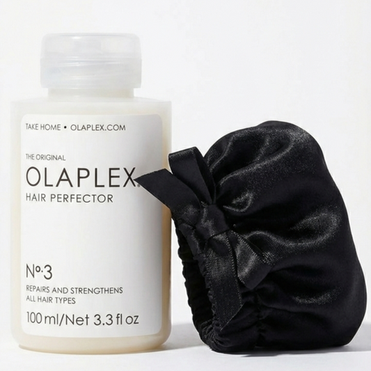 Kit Capilar LIORA™: Olaplex No. 3 + Gorro de Satén Premium (Tratamiento Reparador Profundo)