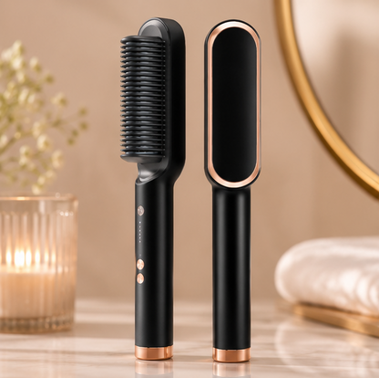 Cepillo Alisador Profesional LIORA™: Tecnología Iónica y Calor Infrarrojo