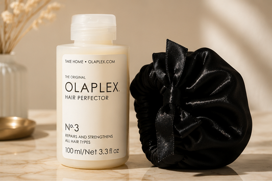 Kit Capilar LIORA™: Olaplex No. 3 + Gorro de Satén Premium (Tratamiento Reparador Profundo)
