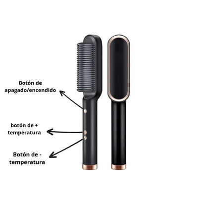 Cepillo Alisador Profesional LIORA™: Tecnología Iónica y Calor Infrarrojo